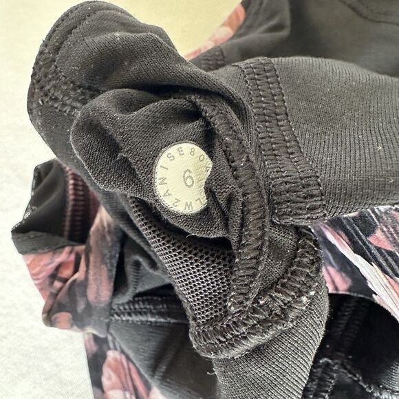 Lululemon 6 Break Free Sports Bra Peony Multi Pink Rose Brown - Picture 6 of 6